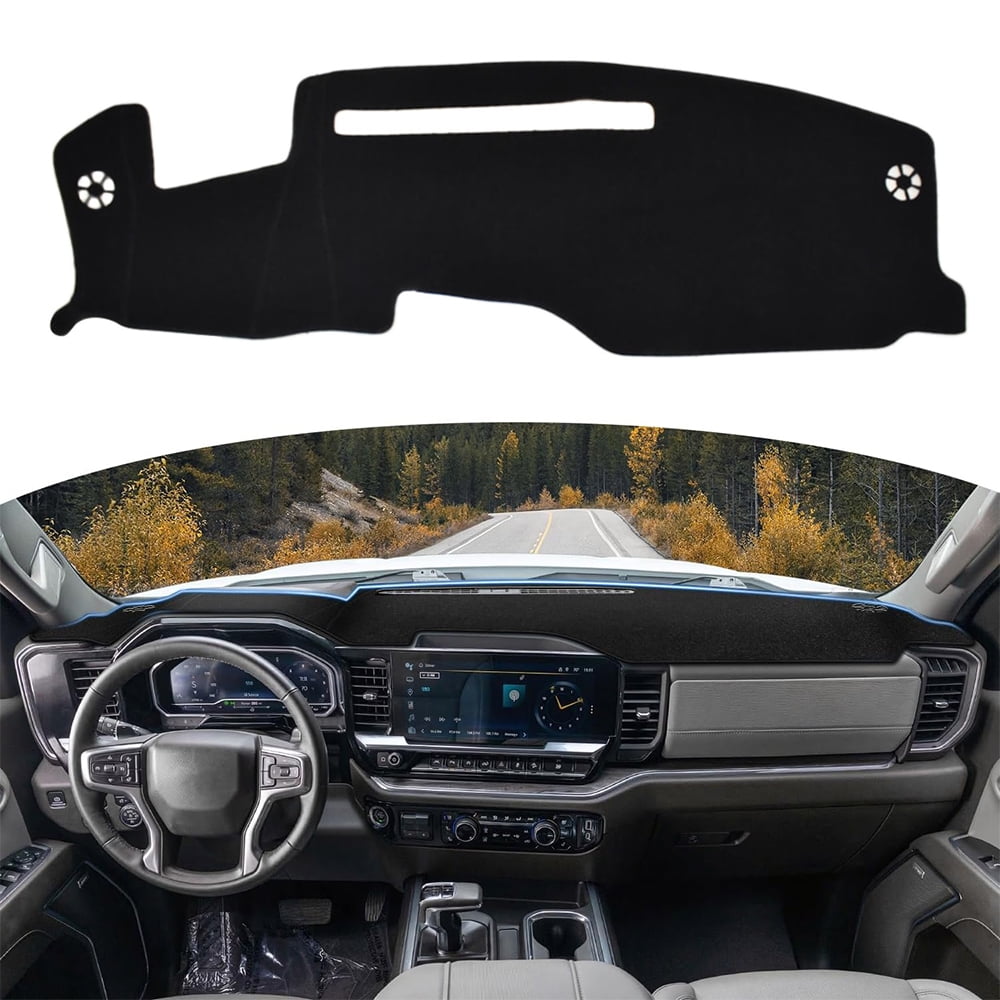 JJMY Dashboard Cover Non-Slip Dash Mat For 2022-2025 Chevy Silverado/GMC Sierra 1500