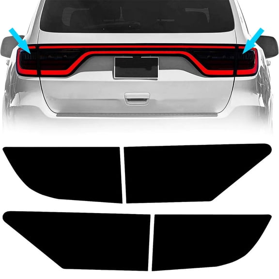 JJMY For 2014-2021 Dodge Durango Rear Tail Light Vinyl Film Tint Precut Overlay Cover