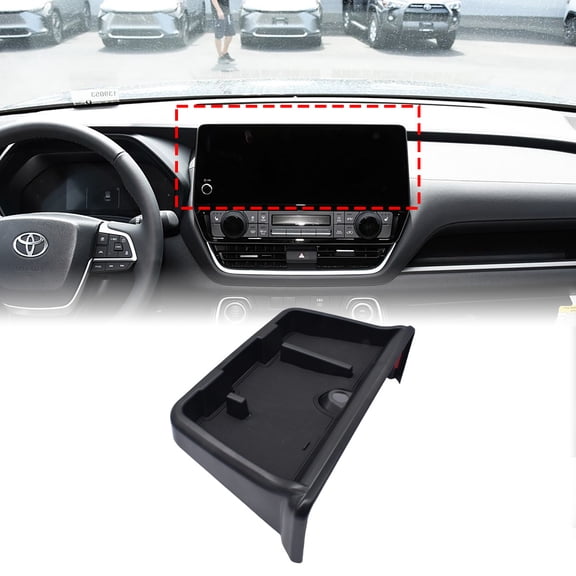 JJMY For 2024-2025 Grand Highlander W/12.3" Screen Center Console Dashboard Organizer , 1 Pack
