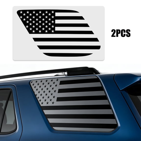 JJMY For 2025 2026 Toyota 4Runner Accessories Rear Window American Flag Vinyl Decal