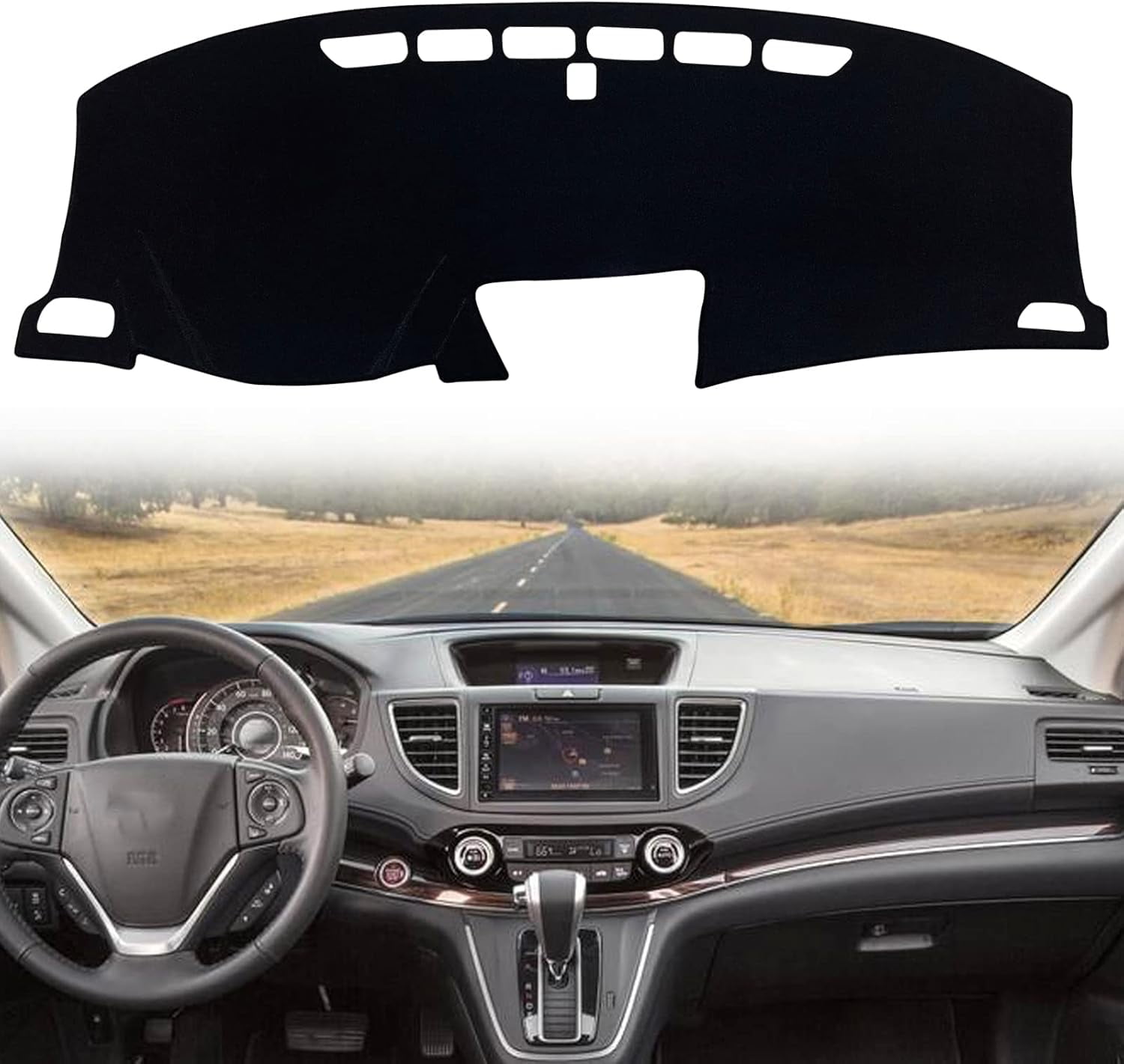 JJMY For Honda CR-V 2012-2016 Anti-Slip Sun Dash Protection Pad Dashboard Cover Mat , 1 Pack