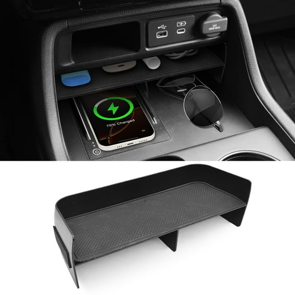 JJMY For Honda Pilot 2023 -2025 Car Center Console Organizer Storage Box ABS Plastic , 1 Pack