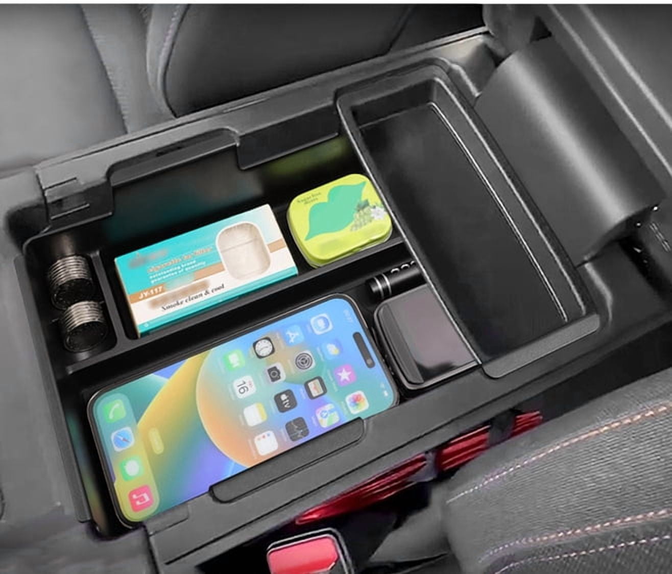JJMY For Honda Prologue/Acura ZDX 2024-2025 Center Armrest Storage Box Organizer Tray , 1 Pack