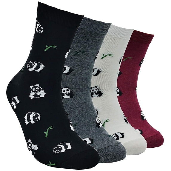 JJMax Men's Endangered Species Panda Bears Socks