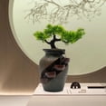 thumbnail image 1 of JJOU3L4YUSFKH Tall Tabletop Fountain Mini Waterfall Indoor, Brown and Green, 1 of 13