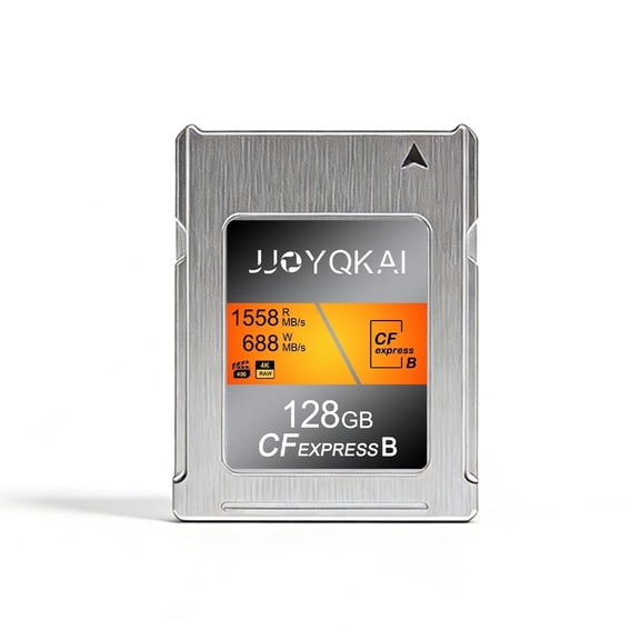 JJOYQKAI CFexpress Type B Memory Card 128GB For 4K Camera Fujifilm Canon Nikon