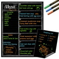 thumbnail image 1 of JJPRO Magnetic Dry Erase Menu Blackboard for Fridge-Weekly Meal Planner Chalkboard with Notepad Blackboard Set for Kitchen Refrigerator-Refrigerator Organizer with Menu Planning Board, 1 of 7
