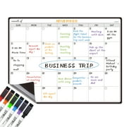 JJPRO Magnetic Dry Erase Monthly Calendar Whiteboard for Fridge-Reusable Monthly Planning Board for Refrigerator-Refrigerator Organizer with  Monthly Calendar Whiteboard