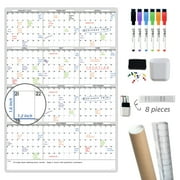 JJPRO Yearly Wall Calendar, Yearly Grey