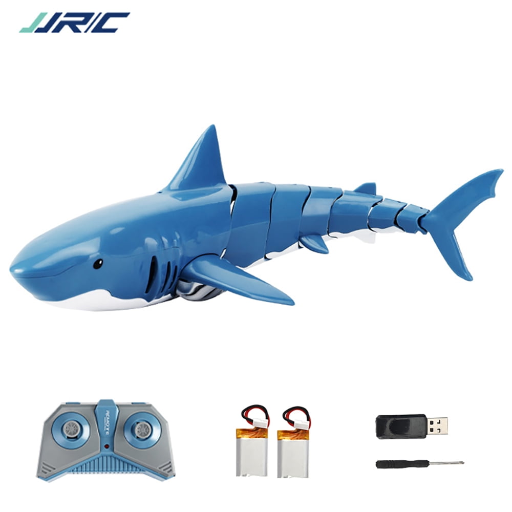 2.4G Remote Control Shark Toy 1:18 Scale High Simulation Shark Shark for  Swimming Pool Bathroom Great Gift RC Boat Toys for 5+ Year Old Boys and  Girls
