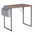 thumbnail image 1 of JJS Small Computer Desk Simple Style Writing Desk for Small Spaces 31 Inch Home Office Modern Student Study Laptop Writing Table with Storage Bag USB Hub, Rustic Brown/Black…, 1 of 6