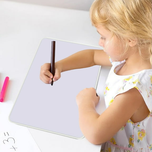 JJV Double-Sided Magnetic Whiteboard Memo Board with Strong Built-in Magnet Layer, Reusable Writing Surface for Notes Photos Reminders Office Home Classroom, 11.69 x 8.27 x 0.19 Inch