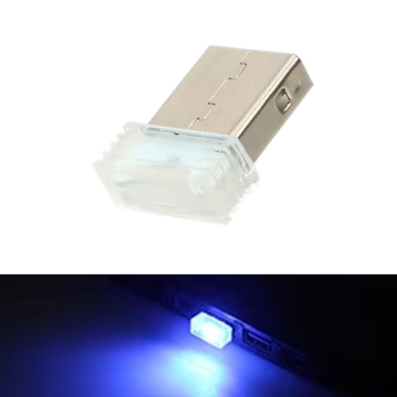 JJYY 1PC/2Pcs/4Pcs Universal Mini USB LED Atmosphere Lights - Romantic 5V Plug-In Lamp for Interior Ambient Lighting, Car Accessories, and Home Decor