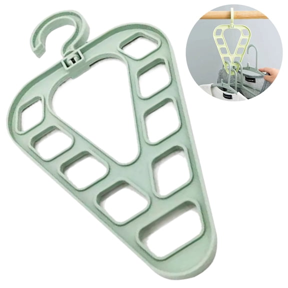 JJYY 1PC/2Pcs 9-Hole Magic Clothes Hanger, Space-Saving Multi-Function Closet Organizer, Adjustable Drying Rack for Scarves, Accessories, and Clothes, Ideal for Wardrobe Storage