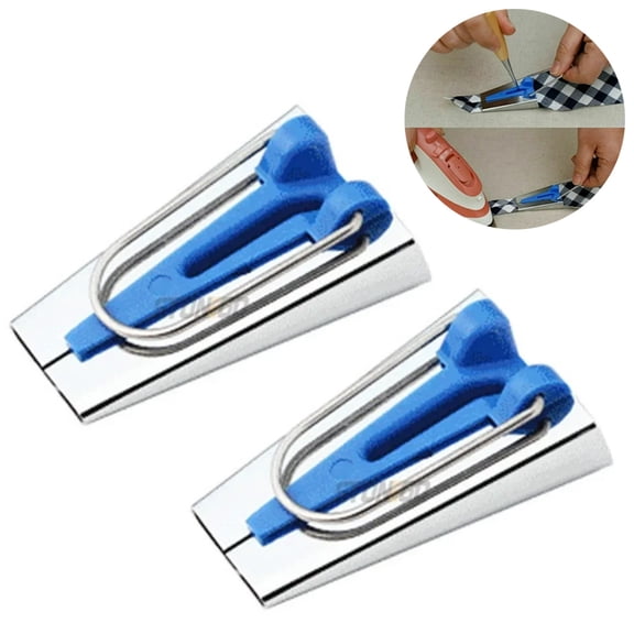 JJYY 1PC/2Pcs Curtain Sewing and Hemming Tool Set – Machine Tape Maker for Piping, Bottoming, and Handmade Fabric Strips – Essential Household Tool for Precise Hemming and Sewing Projects