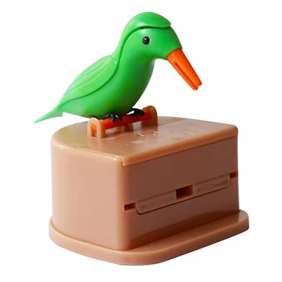 JJYY 1PC/2Pcs Detachable Bird-Shaped Toothpick Storage Box - Automatic Push-Type Toothpick Dispenser and Table Decoration Holder