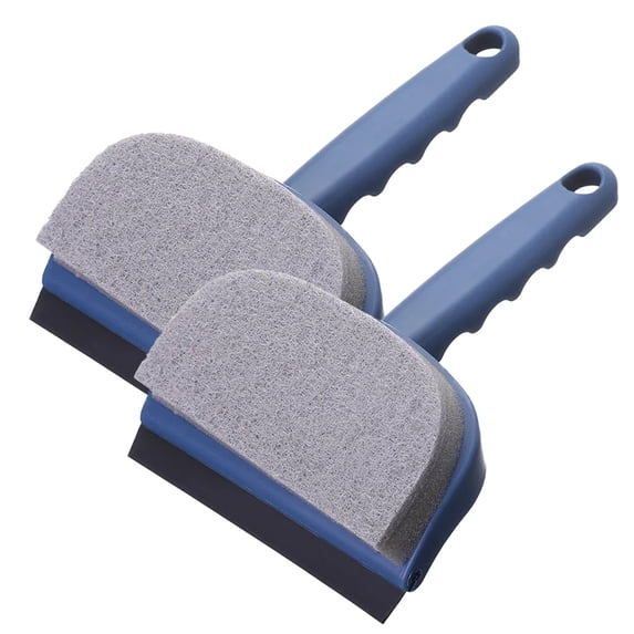 JJYY 1PC/2Pcs Double-Sided Household Glass Shaving Tile Cleaning Brush - Bathroom Wipe Window Wiper Scraper, Mirror Cleaning Tool