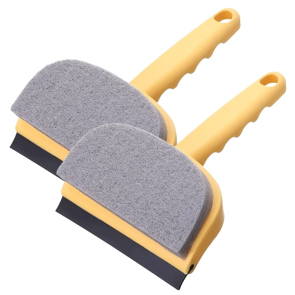 JJYY 1PC/2Pcs Double-Sided Household Glass Shaving Tile Cleaning Brush - Bathroom Wipe Window Wiper Scraper, Mirror Cleaning Tool