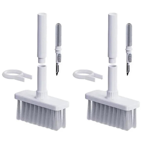 JJYY 1PC/2Pcs Keyboard Cleaning Kit - Soft Brush with Keycap Puller and Earphone Cleaner for Dust Removal and Computer Maintenance