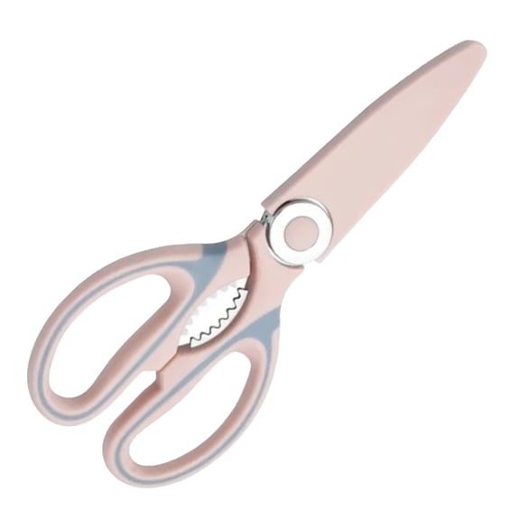 JJYY 1PC/2Pcs Multifunctional Stainless Steel Kitchen Scissors – Versatile Food Scissors for Cutting Fish Bones, Chicken Bones, with Built-in Bottle Opener – Essential Household Tool