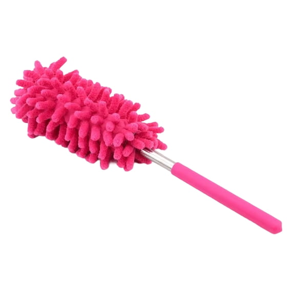 JJYY 1PC/2Pcs Stainless Steel Telescopic Feather Duster - Lengthened Chenille Multi-functional Duster, Extendable Household Cleaning Tool