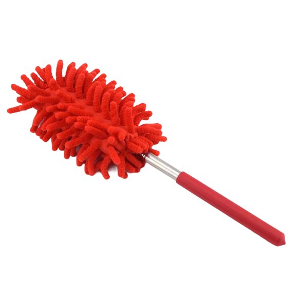 JJYY 1PC/2Pcs Stainless Steel Telescopic Feather Duster - Lengthened Chenille Multi-functional Duster, Extendable Household Cleaning Tool