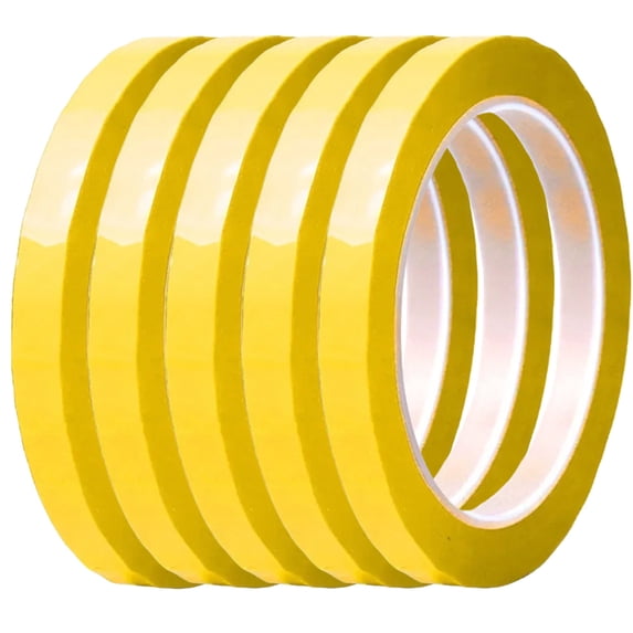 JJYY 1PC/5Pcs 5mm Wide Self-Adhesive Marking Tape - High-Visibility Graphics Chart Tape for Whiteboards, Planning, and Organizing, Easy to Apply and Remove