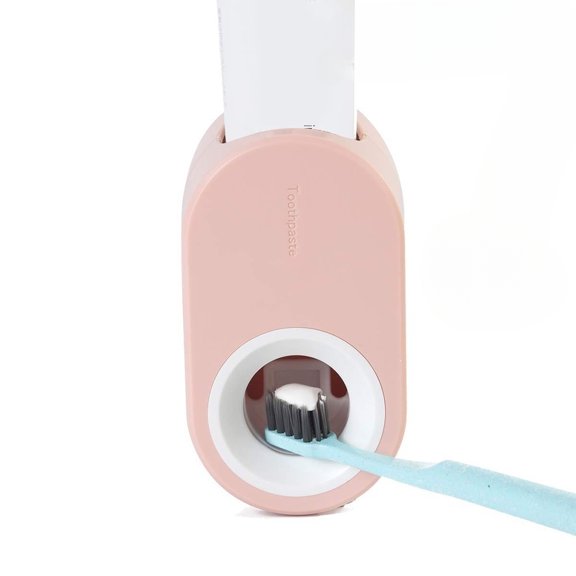 JJYY 1PC Automatic Toothpaste Dispenser with Wall-Mounted Hands-Free Toothpaste Squeezer - Hygienic and Convenient Toothpaste Holder for Family Washroom and Bathroom