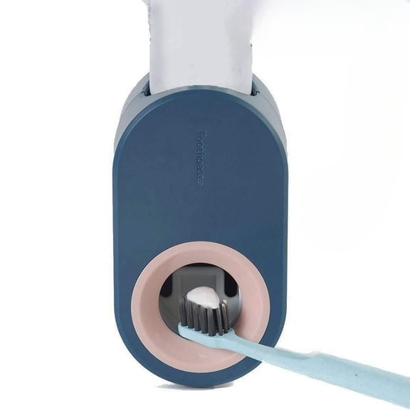 JJYY 1PC Automatic Toothpaste Dispenser with Wall-Mounted Hands-Free Toothpaste Squeezer - Hygienic and Convenient Toothpaste Holder for Family Washroom and Bathroom