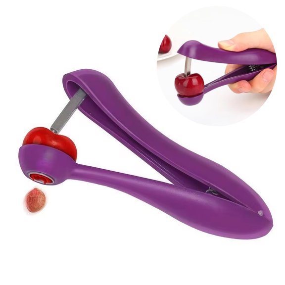 JJYY 1PC Pitter Cherry Seed Tool - Creative Kitchen Gadget for Effortless Cherry Pitting, Fashionable and Easy-to-Use Cherry Fruit Core Seed Remover
