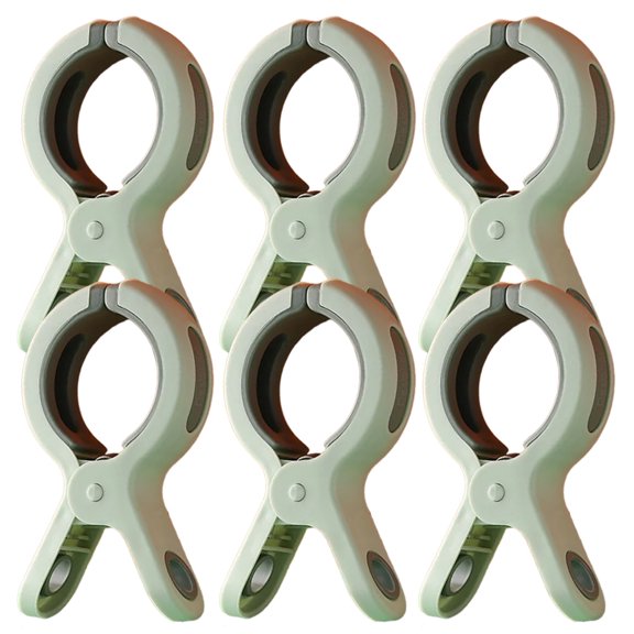 JJYY 3Pcs/6Pcs New Design Plastic Quilt Clips - Large Household Multifunctional Air-Proof Clothespins for Hanging and Fixing Quilts, Blankets, and Bed Sheets, Strong Windproof Laundry Clips