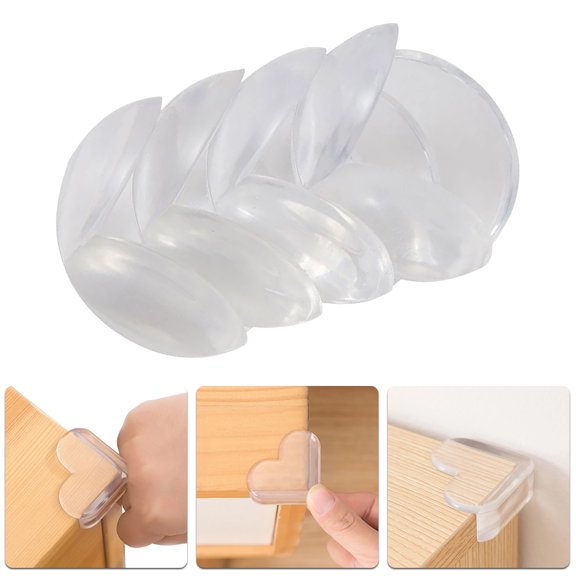 JJYY 4Pcs/8Pcs/12Pcs Child Baby Safety Soft Glue Protector - Table Corner and Edge Protection Cover for Children, Anti-Collision Edge Guards for Baby Proofing Furniture and Ensuring Child Safety