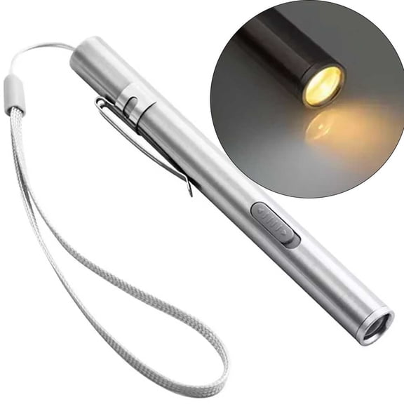 JJYY Mini USB Rechargeable LED Flashlight - Compact and Portable Pocket Torch with Long Battery Life, Ideal for Emergency, Camping, Hiking, and Everyday Use