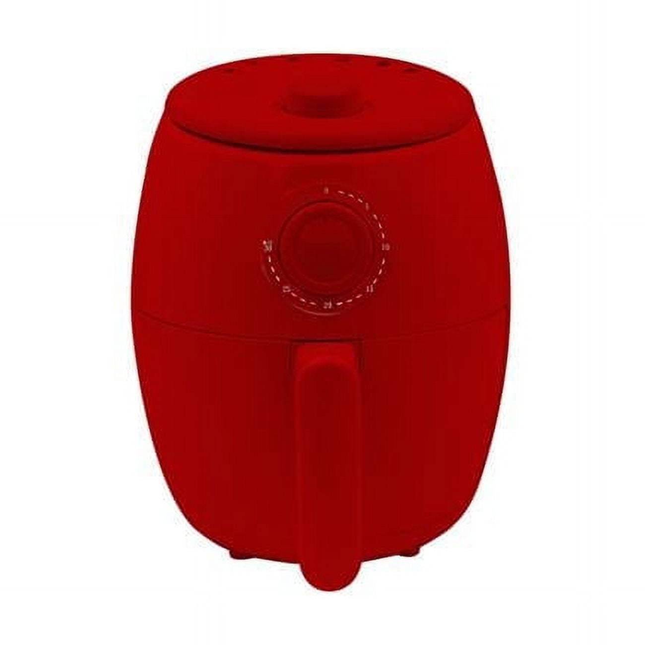 JJati 2L Air Fryer, Red - Dishwasher Safe, Nonstick