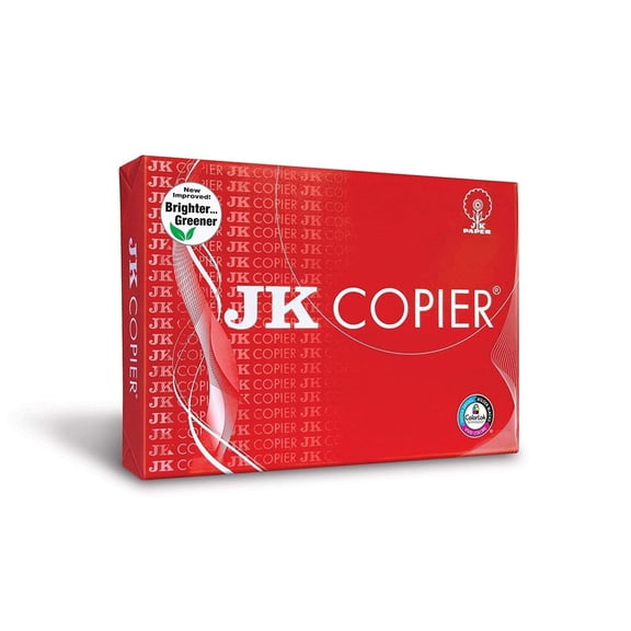 JK Copier Laser Unruled Copy & Multipurpose Paper, A4, 75 gsm, White, 500 Sheets, 500 Count