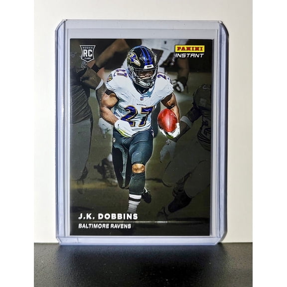 JK Dobbins Rookie 2020 Panini NFL #9 Rookie Spotlight Card Baltimore Ravens
