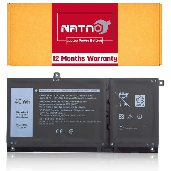 JK6Y6 Laptop Battery Compatible with Dell Latitude 3410 3510 Vostro 5300 5401 5501 Inspiron 5300 5401 5408 5501 5508 5400 7405 7300 7500 2-in-1 Silver Series 0C5KG6 0CF5RH 11.25V 40Wh