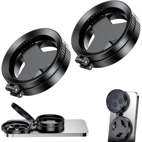 JKCCZLL Anti-Glare Magnetic Phone Filter for iPhone Smartphone, 52mm CPL Polarizing Lens Quick Mount Attachment, Foldable Clear Glass Photography Kit with Reduced Reflection Cinematic Mobile Camera