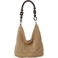 thumbnail image 1 of JKCCZLL Bohemia Summer Crochet Beach Bag Women Underarm Shoulder Bags Cute Crossbody Purse Travel Top-handle Tote Hobo Handbag,Khaki,outdoor, 1 of 7
