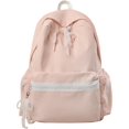 thumbnail image 1 of JKCCZLL Fabric Backpack Large Capacity Daily Bag with Faux Pearl Lace Bow Mint Green Pink Aesthetic Bookbag,Pink, 1 of 7