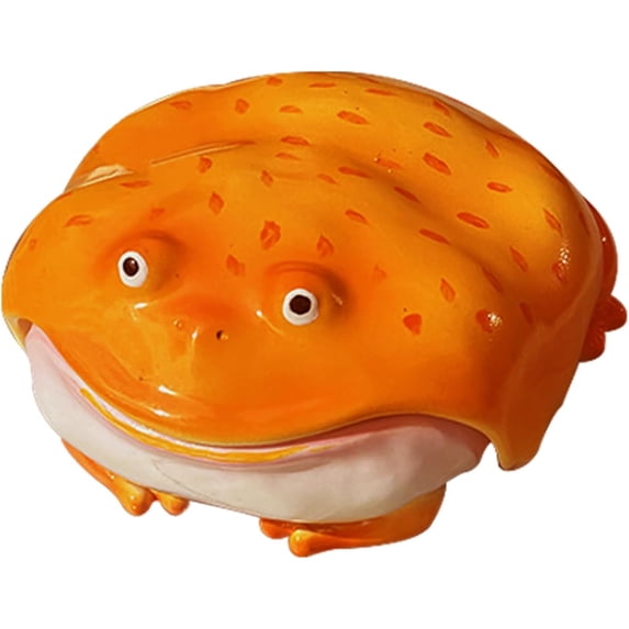 JKCCZLL Novel Frog Airpod Case Wireless Earphone Protector Cover for Air Pods 4 for Air Pods Pro 2 3 Ugly Toad Earbuds Cases Creative Animals Soft Anti-Scratch Protectors,Unique Gift,orange