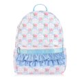thumbnail image 1 of JKCCZLL Cross border cute bow floral backpack with cute pink ruffle decoration, large capacity portable student backpack,Blue, 1 of 6