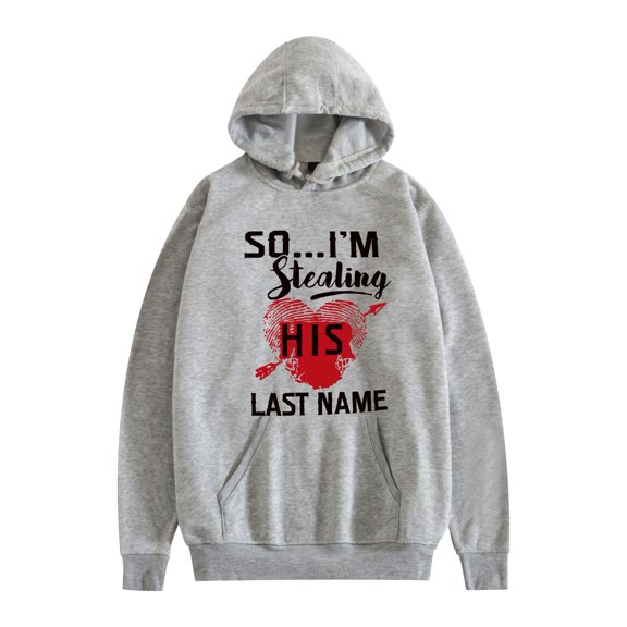 JKCIYHNEEOHP   I Stole Her Heart, So I'm Stealing His Cute Matching Couple Hoodies