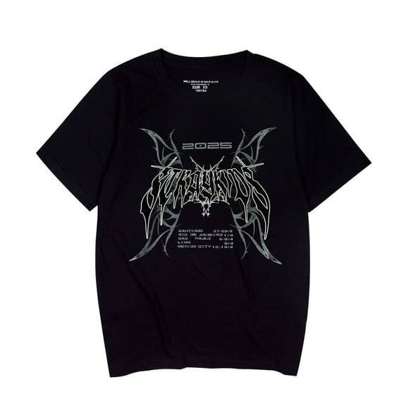 JKCIYHNEEOHP Kpop Stray Kids Dominate 2025 World Tour Merch T-Shirt SKZ New Logo T-Shirt Women Men Fashion Short Sleeve Cotton T-Shirt Street Style