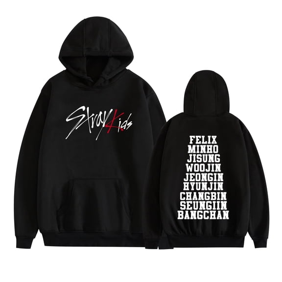 JKCIYHNEEOHP Kpop Stray Kids Dominate 2025 World Tour Peripheral Sweatshirt SKZ New Logo Pullover Hoodies Women's Men's Fashion Long Sleeve XS-3XL