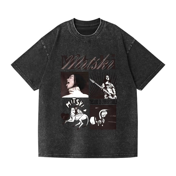 JKCIYHNEEOHP  Mitski t-shirt, extra-large retro music merchandise, indie rock concert fan pullover.