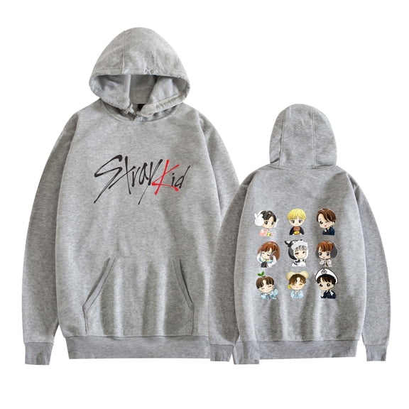 JKCIYHNEEOHP  Stray Kids Hoodies Rock Star Album Merch For Women/Men Long Sleeve Sweatshirt Kpop Streetwear Hooded