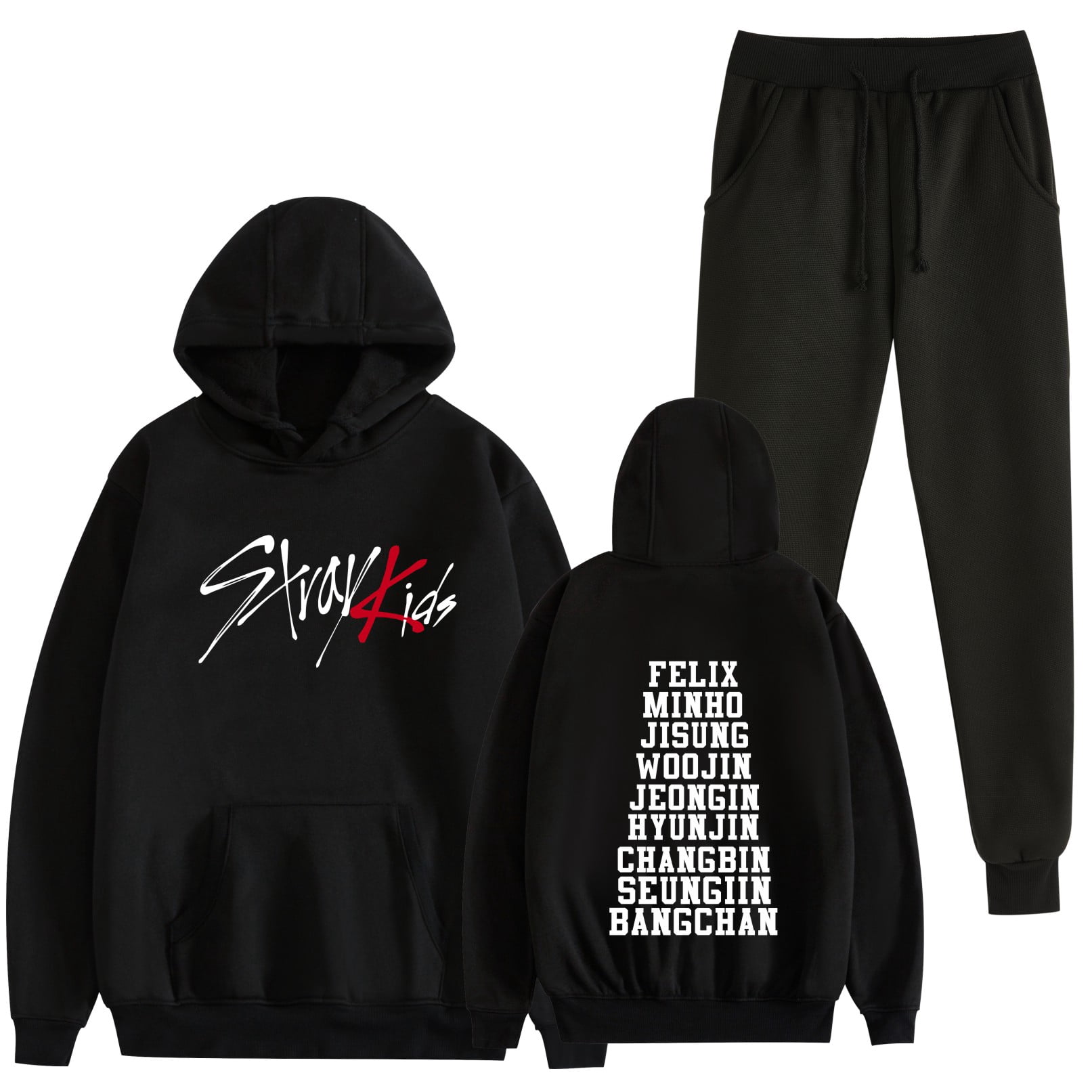 JKCIYHNEEOHP Stray Kids Hoodies Set Rock Star Album Merch For Men/Women ...