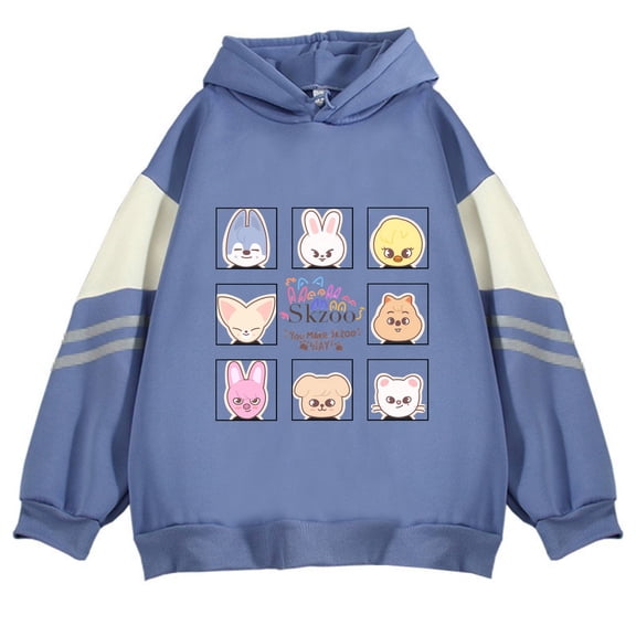 JKCIYHNEEOHP  Stray Kids Kpop Bangchan Felix Hyunjin Hoodies Merch For Women/Men Cosplay Long Sleeve Sweatshirt Streetwea