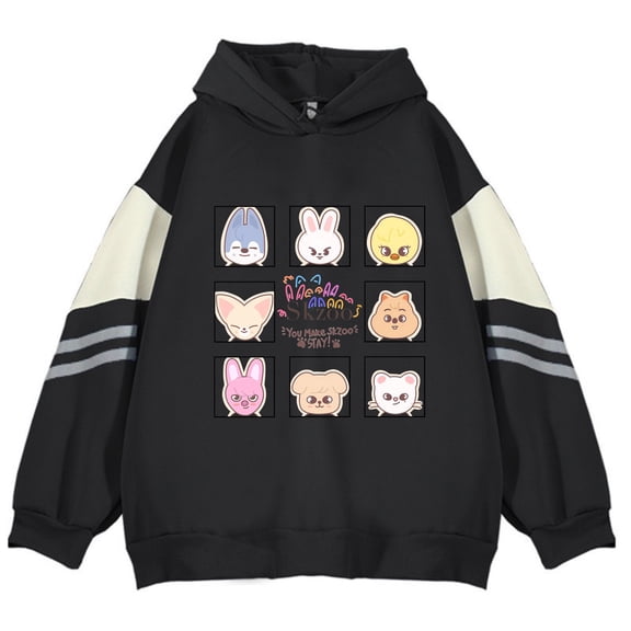 JKCIYHNEEOHP Stray Kids Kpop Bangchan Felix Hyunjin Hoodies Merch For Women/Men Cosplay Long Sleeve Sweatshirt Streetwea